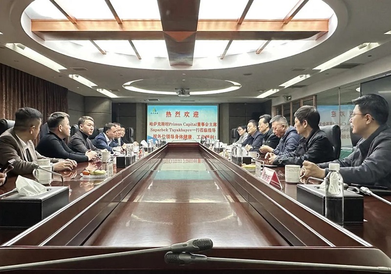 哈薩克斯坦Primus Capital董事會主席Saparbek Tuyakbayev一行到蘇中集團開展合作洽談